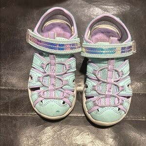 Wonder nation| Kids Aqua and Lavender Sandals